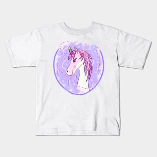 Girly Unicorn Kids T-Shirt